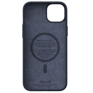 Njorð Collections Coque Salmon Leather MagSafe iPhone 15 Plus - Black