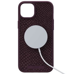 Njorð Collections Coque Salmon Leather MagSafe iPhone 15 Plus - Rust