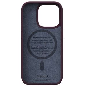 Njorð Collections Coque Salmon Leather MagSafe iPhone 15 Pro - Rust
