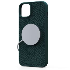 Njorð Collections Coque Salmon Leather MagSafe iPhone 15 Plus - Green