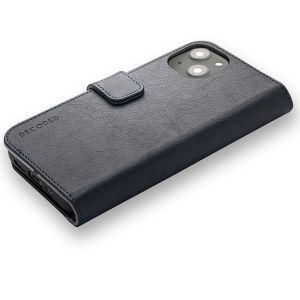 Decoded Portefeuille détachable 2 en 1 en cuir iPhone 13 - Bleu