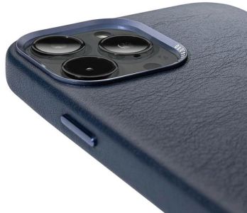 Decoded Coque en cuir MagSafe iPhone 13 Pro Max - Bleu