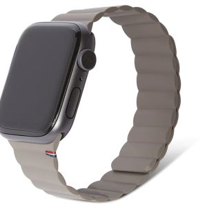 Decoded Silicone Magnetic Traction Strap Lite Apple Watch Series 1-9 / SE - 38/40/41 mm - Dark Taupe