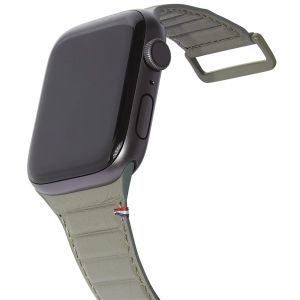 Decoded Bracelet en cuir véritable Magnet Strap Apple Watch Series 1-9 / SE - 38/40/41 mm - Olive