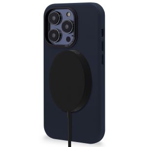 Decoded Coque en cuir MagSafe iPhone 14 Pro Max - Bleu foncé