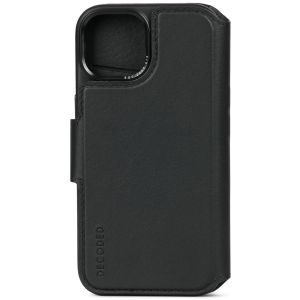 Decoded Portefeuille détachable 2 en 1 en cuir iPhone 15 - Noir