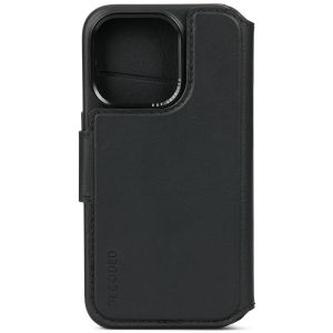 Decoded Portefeuille détachable 2 en 1 en cuir iPhone 15 Pro - Noir