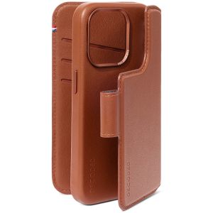 Decoded Portefeuille détachable 2 en 1 en cuir iPhone 15 Pro - Brun