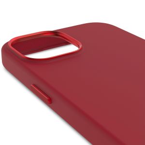Decoded Coque en silicone MagSafe iPhone 15 - Rouge