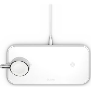 Zens Chargeur sans fil 2-en-1 Dual + Apple Watch - 10W - Blanc 