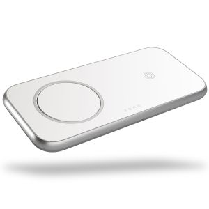 Zens Chargeur sans fil 3-en-1 en aluminium - Chargeur sans fil pour iPhone, AirPods et iPad - Compatible avec MagSafe - Puissance - 45W 