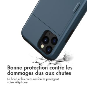 iMoshion Coque arrière avec porte-cartes iPhone 11 Pro - Bleu foncé