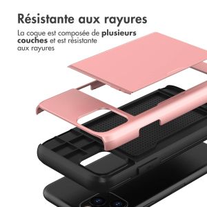 iMoshion Coque arrière avec porte-cartes iPhone 11 Pro - Rose Dorée