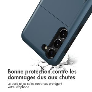 iMoshion Coque arrière avec porte-cartes Samsung Galaxy S23 - Bleu foncé