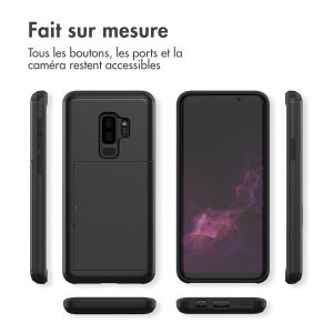 iMoshion Coque arrière avec porte-cartes Samsung Galaxy S9 Plus - Noir