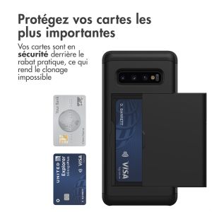 iMoshion Coque arrière avec porte-cartes Samsung Galaxy S10 Plus - Noir