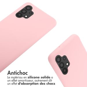 iMoshion ﻿Coque en silicone avec cordon Samsung Galaxy A32 (4G) - Rose