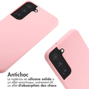iMoshion ﻿Coque en silicone avec cordon Samsung Galaxy S22 - Rose