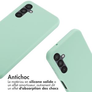 iMoshion ﻿Coque en silicone avec cordon Samsung Galaxy A14 (5G/4G) - Menthe verte