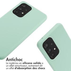 iMoshion ﻿Coque en silicone avec cordon Samsung Galaxy A33 - Menthe verte