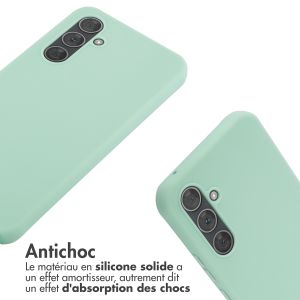 iMoshion ﻿Coque en silicone avec cordon Samsung Galaxy A54 (5G) - Menthe verte