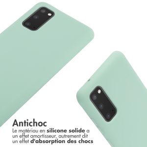 iMoshion ﻿Coque en silicone avec cordon Samsung Galaxy S20 - Menthe verte