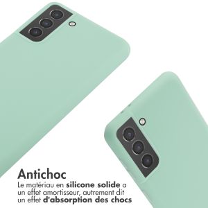 iMoshion ﻿Coque en silicone avec cordon Samsung Galaxy S21 Plus - Menthe verte