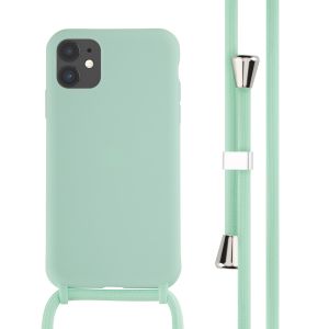 iMoshion ﻿Coque en silicone avec cordon iPhone 11 - Menthe verte