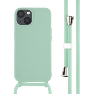 iMoshion ﻿Coque en silicone avec cordon iPhone 13 - Menthe verte
