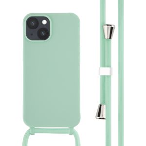 iMoshion ﻿Coque en silicone avec cordon iPhone 14 - Menthe verte