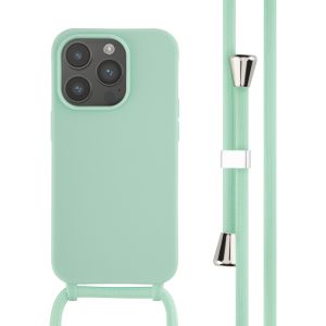 iMoshion ﻿Coque en silicone avec cordon iPhone 14 Pro - Menthe verte