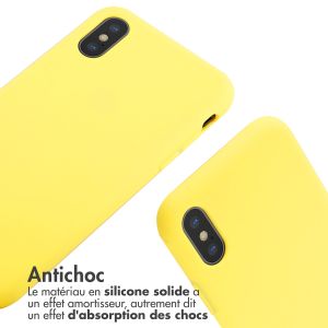 iMoshion ﻿Coque en silicone avec cordon iPhone X / Xs - Jaune