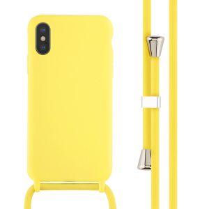 iMoshion ﻿Coque en silicone avec cordon iPhone X / Xs - Jaune
