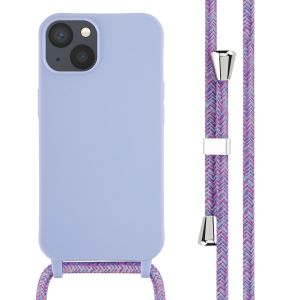iMoshion ﻿Coque en silicone avec cordon iPhone 13 - Violet