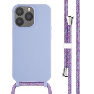 iMoshion ﻿Coque en silicone avec cordon iPhone 13 Pro - Violet