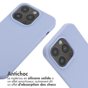iMoshion ﻿Coque en silicone avec cordon iPhone 14 Pro - Violet