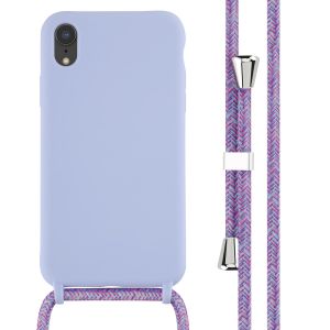 iMoshion ﻿Coque en silicone avec cordon iPhone Xr - Violet