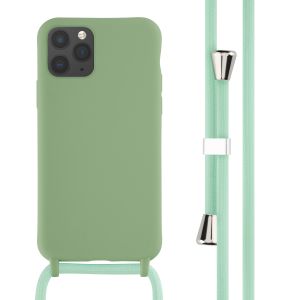 iMoshion ﻿Coque en silicone avec cordon iPhone 11 Pro - Vert