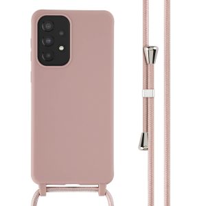 iMoshion ﻿Coque en silicone avec cordon Samsung Galaxy A33 - Sand Pink