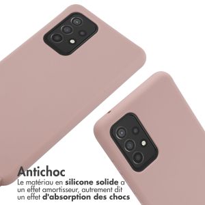 iMoshion ﻿Coque en silicone avec cordon Samsung Galaxy A52(s) (5G/4G) - Sand Pink