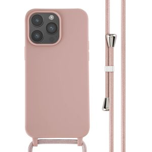 iMoshion ﻿Coque en silicone avec cordon iPhone 14 Pro Max - Sand Pink