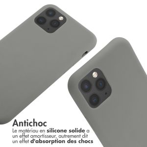 iMoshion ﻿Coque en silicone avec cordon iPhone 11 Pro - Gris clair