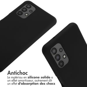 iMoshion ﻿Coque en silicone avec cordon Samsung Galaxy A13 (4G) - Noir