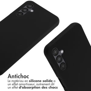 iMoshion ﻿Coque en silicone avec cordon Samsung Galaxy A14 (5G) - Noir
