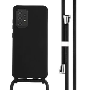 iMoshion ﻿Coque en silicone avec cordon Samsung Galaxy A52(s) (5G/4G) - Noir