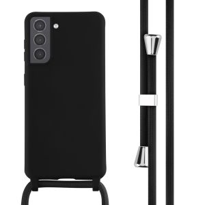 iMoshion ﻿Coque en silicone avec cordon Samsung Galaxy S21 - Noir