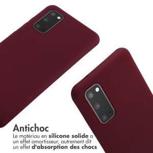 iMoshion ﻿Coque en silicone avec cordon Samsung Galaxy S20 - Rouge foncé