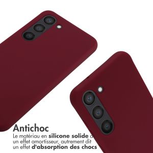 iMoshion ﻿Coque en silicone avec cordon Samsung Galaxy S23 - Rouge foncé