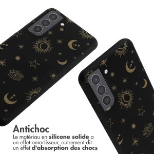 iMoshion Coque design en silicone avec cordon Samsung Galaxy S21 - Sky Black