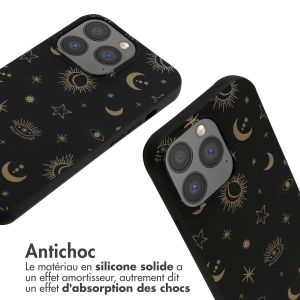 iMoshion Coque design en silicone avec cordon iPhone 13 Pro - Sky Black